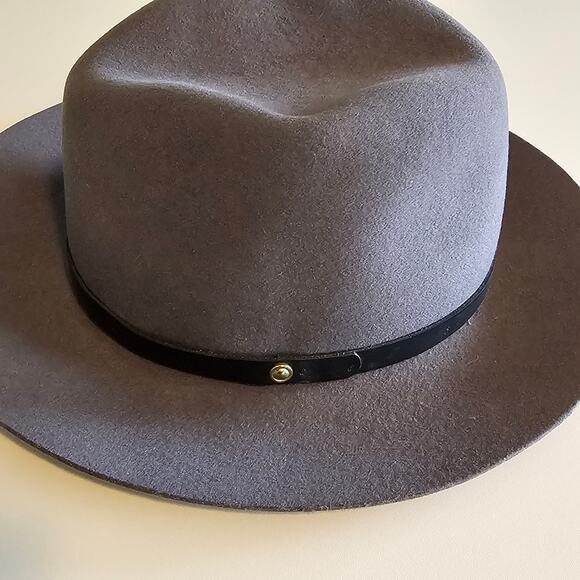 Rag & Bone Charcoal Gray Wool Fedora Hat Size Medium main image 6
